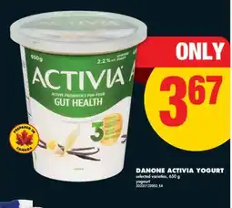 No Frills DANONE ACTIVIA YOGURT, 650 g offer