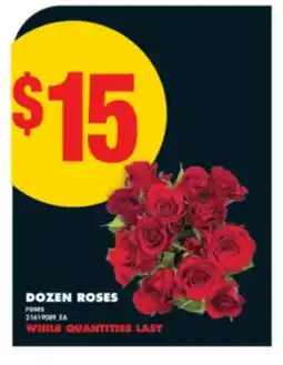 No Frills DOZEN ROSES offer
