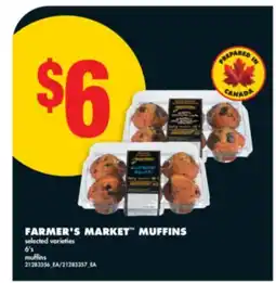 No Frills FARMER'S MARKET MUFFINS, 6'S offer
