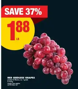 No Frills RED SEEDLESS GRAPES offer