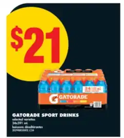 No Frills GATORADE SPORT DRINKS 24x591 ML offer