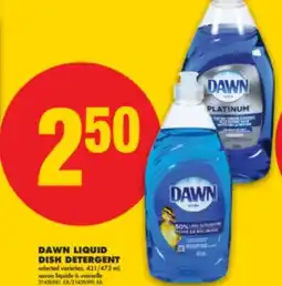No Frills DAWN LIQUID DISH DETERGENT, 431/473 mL offer