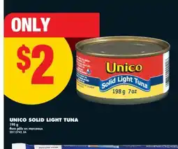 No Frills UNICO SOLID LIGHT TUNA, 198 G offer