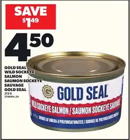 Independent Grocer GOLD SEAL WILD SOCKEYE SALMON, 213 G offer