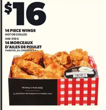 Independent Grocer 14 PIECE WINGS, 446-518 G offer