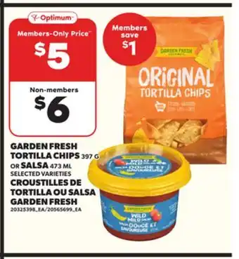 Independent Grocer GARDEN FRESH TORTILLA CHIPS, 397 G OR SALSA, 473 ML offer