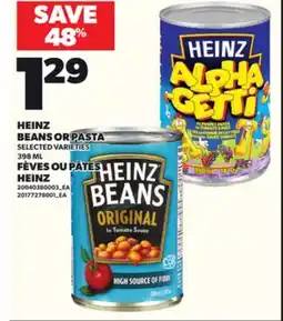 Independent Grocer HEINZ BEANS OR PASTA, 398 ML offer