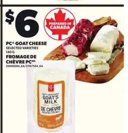 Independent Grocer PC GOAT CHEESE, 140 G offer