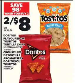 Independent Grocer DORITOS FLAVOURED OR TOSTITOS TORTILLA CHIPS, 205-295 G offer