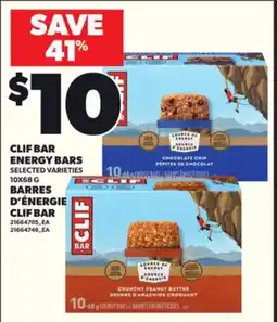 Independent Grocer CLIF BAR ENERGY BARS, 10X68 G BARRES offer