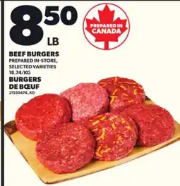 Independent Grocer BEEF BURGERS offer