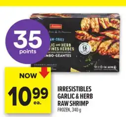 Metro IRRESISTIBLES GARLIC & HERB RAW SHRIMP offer