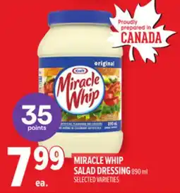 Metro MIRACLE WHIP SALAD DRESSING offer