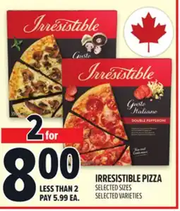 Metro IRRESISTIBLE PIZZA offer