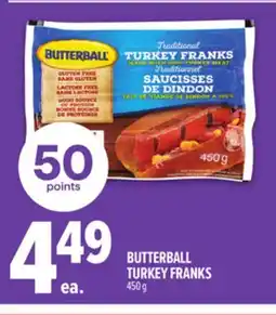 Metro BUTTERBALL TURKEY FRANKS offer