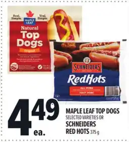 Metro MAPLE LEAF TOP DOGS offer