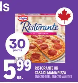 Metro DR. OETKER RISTORANTE OR CASA DI MAMA PIZZA offer