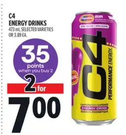 Metro C4 ENERGY DRINKS offer