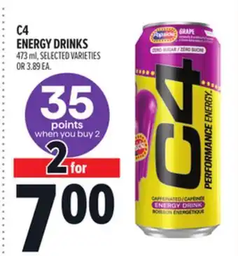 Metro C4 ENERGY DRINKS offer