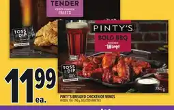 Metro PINTY'S BREADED CHICKEN OR WINGS offer