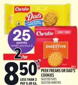 Metro PEEK FREANS OR DAD'S COOKIES offer