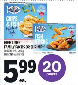Metro HIGH LINER FAMILY PACKS OR SHRIMP offer