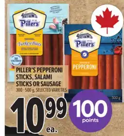 Metro PILLER'S PEPPERONI STICKS, SALAMI STICKS OR SAUSAGE offer