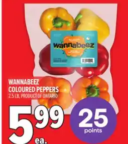 Metro WANNABEEZ COLOURED PEPPERS offer