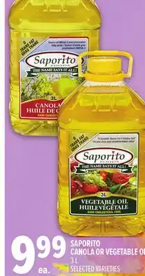 Metro SAPORITO CANOLA OR VEGETABLE OIL offer