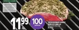 Metro FRESH ROSEMARY & GARLIC BONELESS LAMB LEG offer