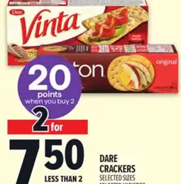Metro DARE CRACKERS offer