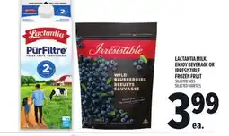 Metro LACTANTIA MILK, ENJOY BEVERAGE OR IRRESISTIBLE FROZEN FRUIT offer
