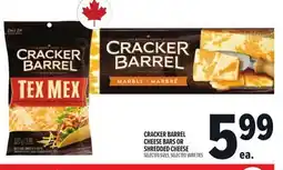 Metro CRACKER BARREL CHEESE BARS OR SHREDDED CHEESE offer