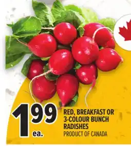 Metro RED, BREAKFAST OR 3-COLOUR BUNCH RADISHES offer