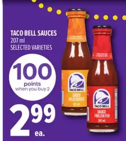 Metro TACO BELL SAUCES offer