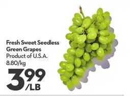 Longo's Fresh Sweet Seedless Green Grapes offer