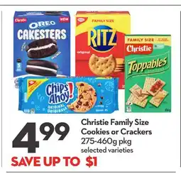 Longo's Christie Family Size Cookies or Crackers offer