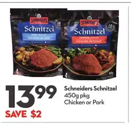 Longo's Schneiders Schnitzel offer