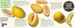 Longo's Fresh Sweet Canary, Lemon Drop, Golden Honeydew, Hami or Emerald Crisp Melon offer