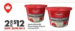 Longo's Saputo Mozzarella Fresca Cheese offer
