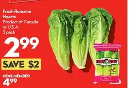 Longo's Fresh Romaine Hearts offer