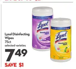 Longo's Lysol Disinfecting Wipes offer