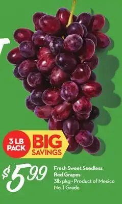 Longo's Fresh Sweet Seedless Red Grapes offer