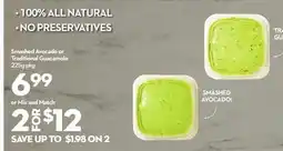 Longo's Smashed Avocado or Traditional Guacamole offer