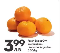 Longo's Fresh Sweet Orri Clementines offer