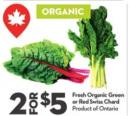 Longo's Fresh Organic Green or Red Swiss Chard offer