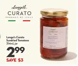 Longo's Curato Sundried Tomatoes offer