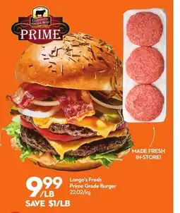 Longo's Longo's Fresh Prime Grade Burger offer