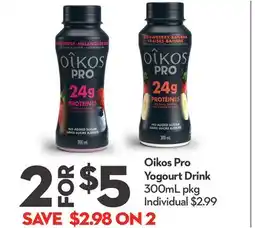 Longo's Pro Yogourt Drink offer