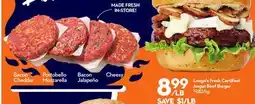 Longo's Fresh Certified Angus Beef Burger offer